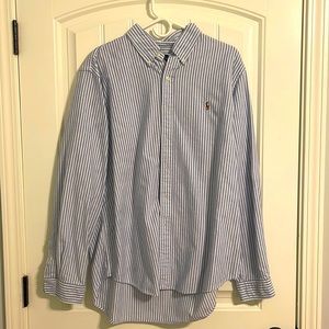 XL Ralph Lauren long sleeve pin striped button down.